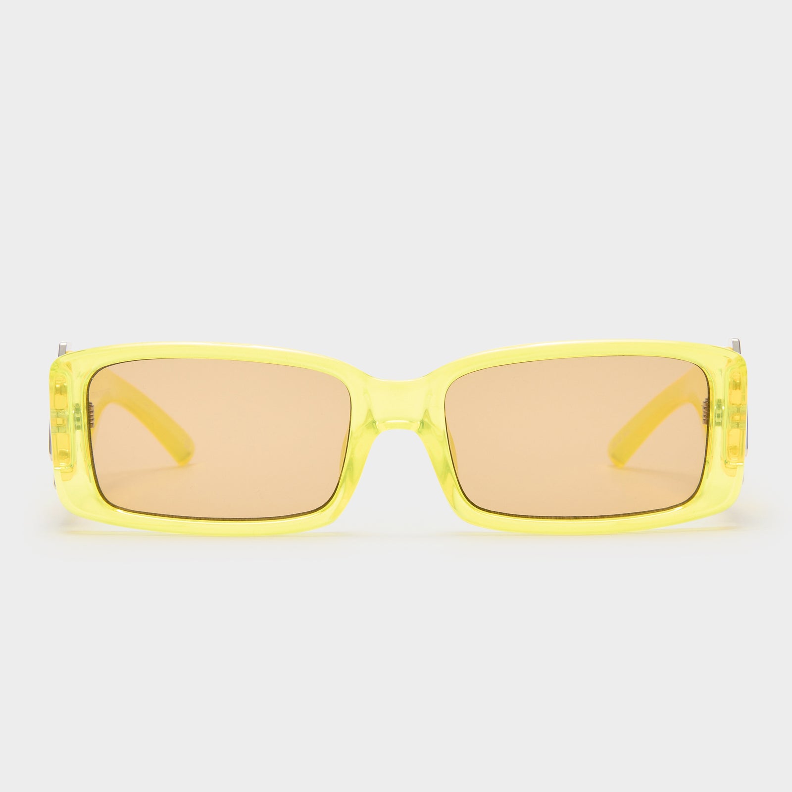 Cruel Intentions Hyper Yellow 2452336 Uni-Sex Rectangle Sunglasses | Le Specs