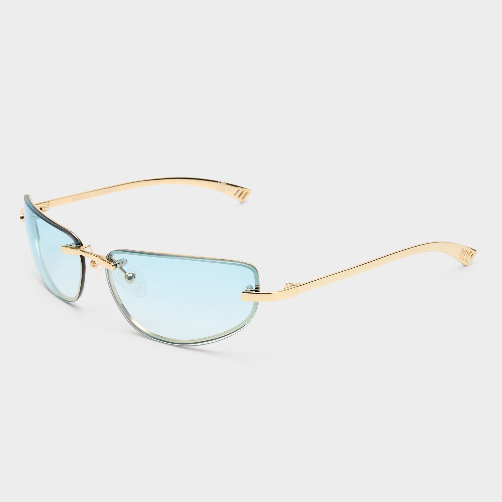 Bubbles Gold Female Wrap Sunglasses | Le Specs