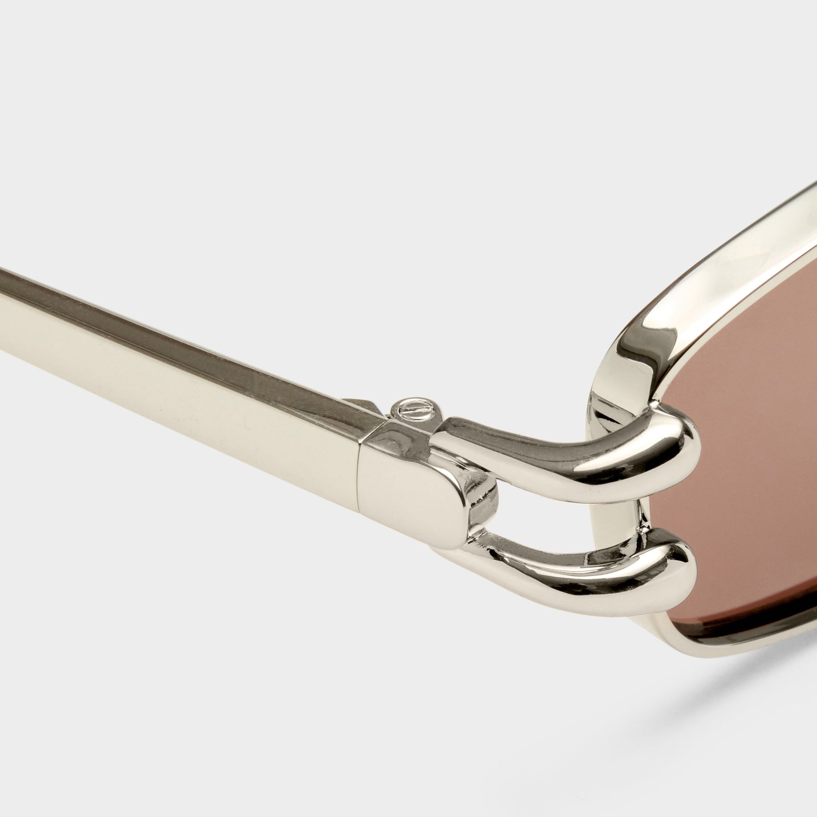 Numero Cinco Bright Silver Female Rectangle Sunglasses | Le Specs