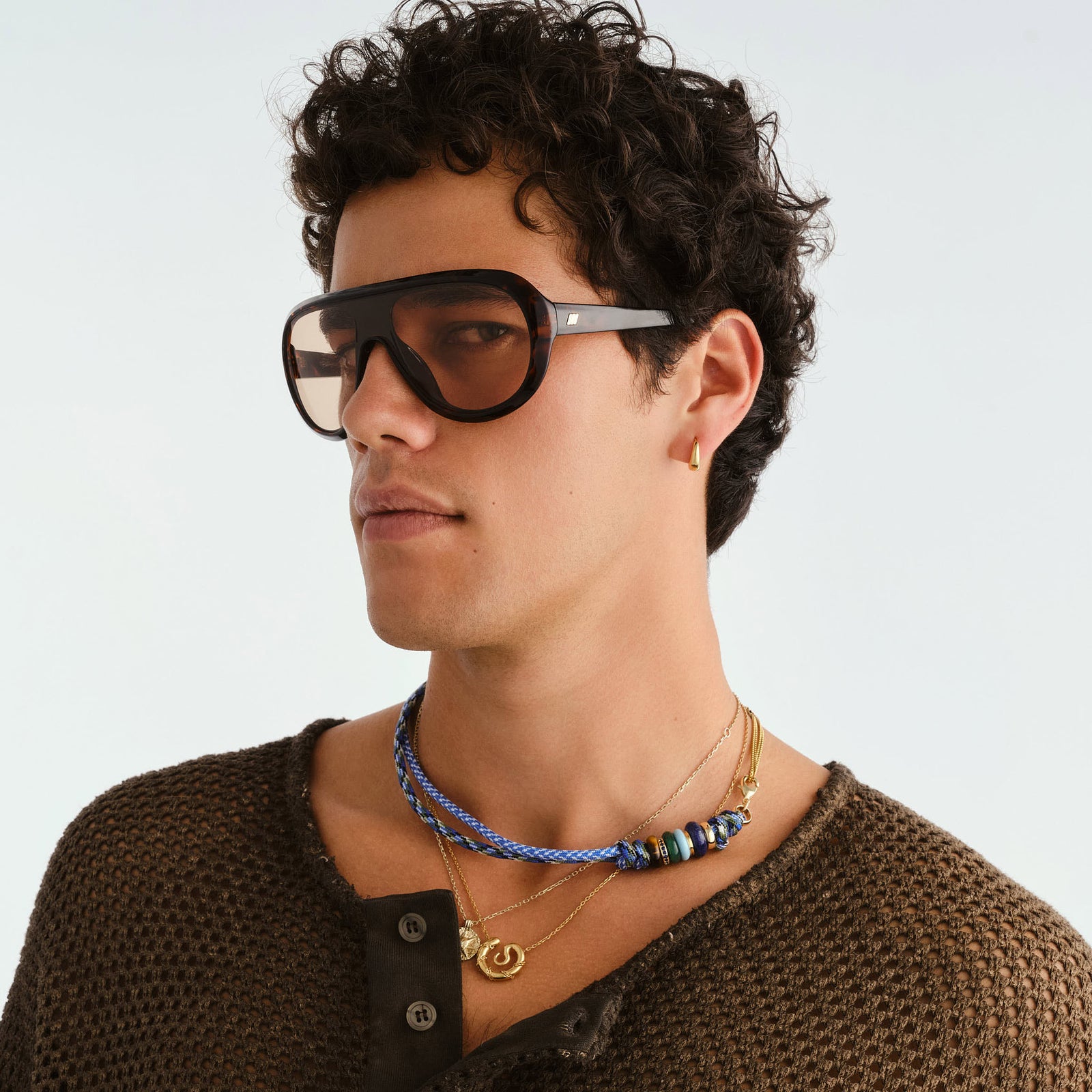 Obsession Dark Tort Uni-Sex Shield Sunglasses | Le Specs