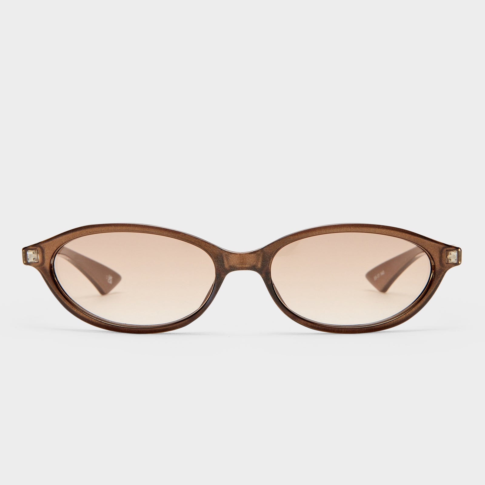Duskfall Pearl Chocolate Female Oval Sunglasses | Le Specs