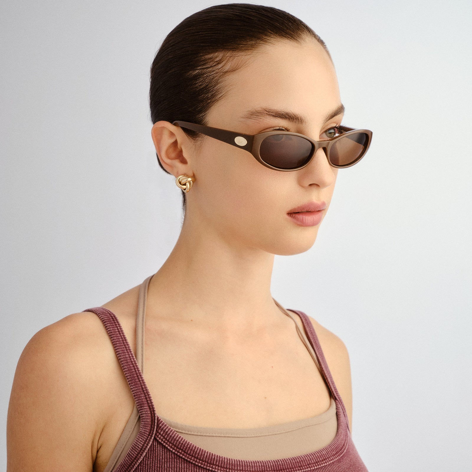 Popalicious + Cocoa Female Oval Sunglasses | Le Specs