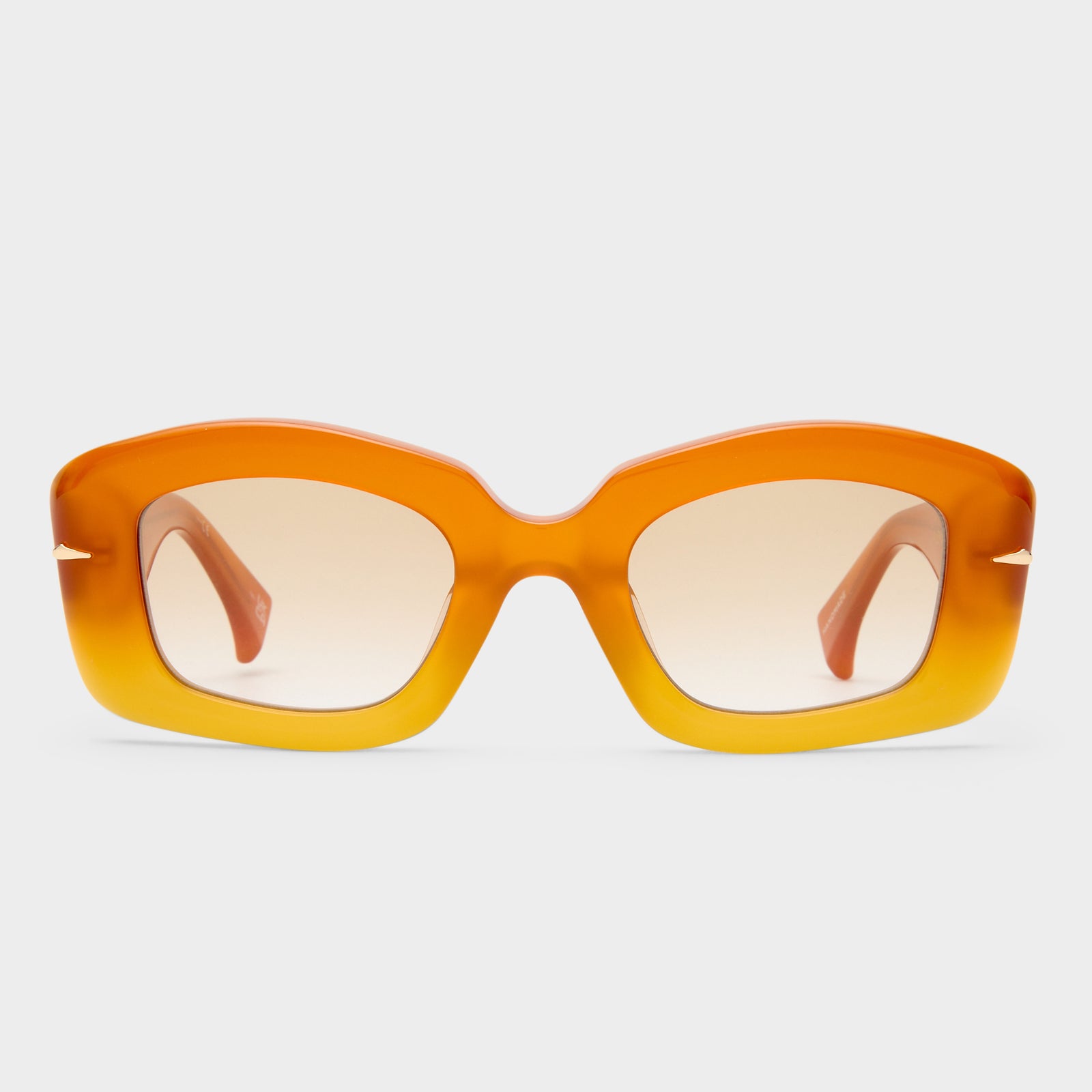 Celestina Amber Grad Female Square Sunglasses | Le Specs