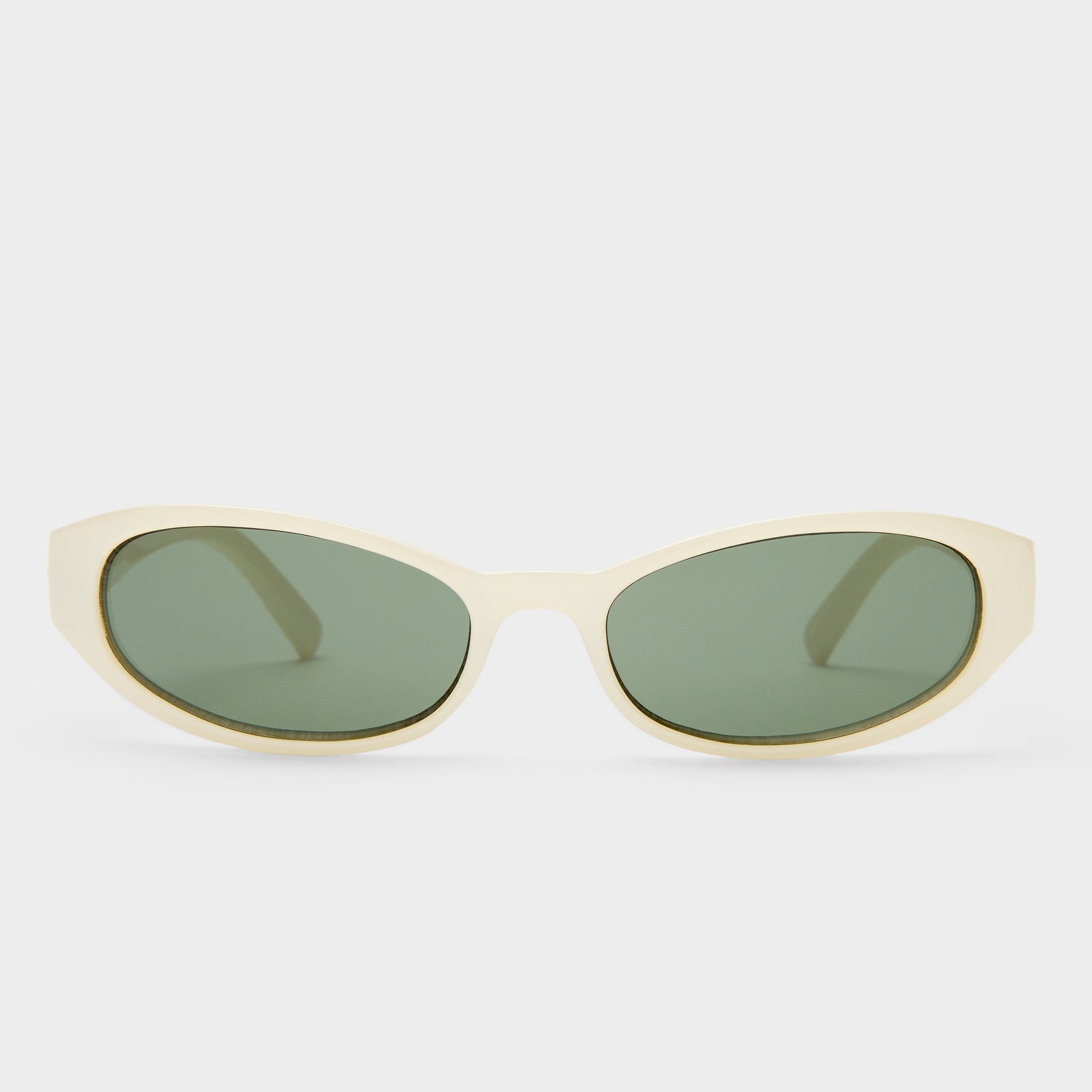 Popalicious + Pearl Ivory Female Oval Sunglasses | Le Specs
