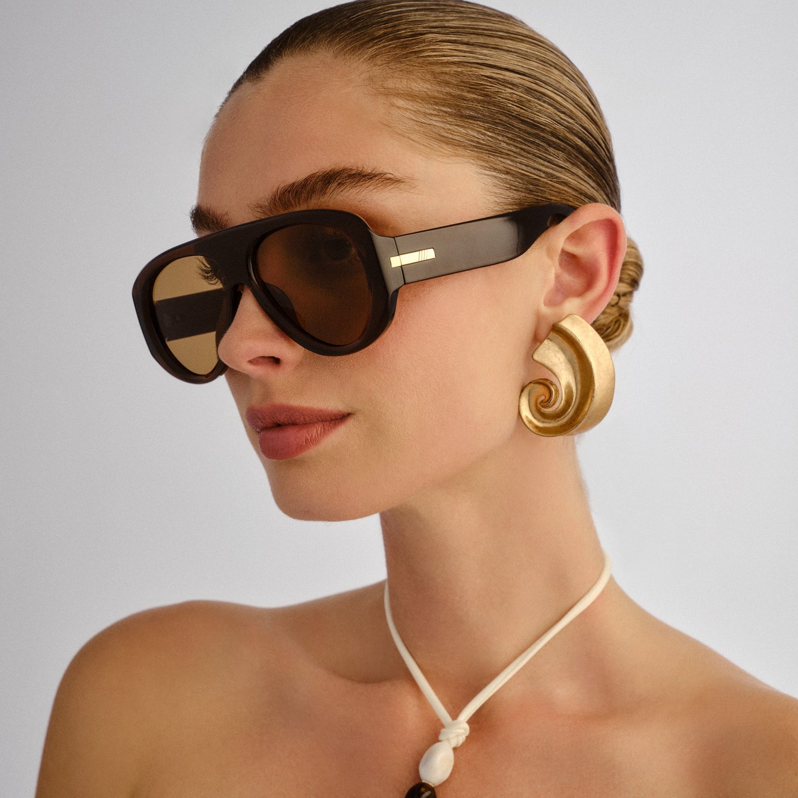 Dream Boat Cocoa Uni-Sex Aviator Sunglasses | Le Specs