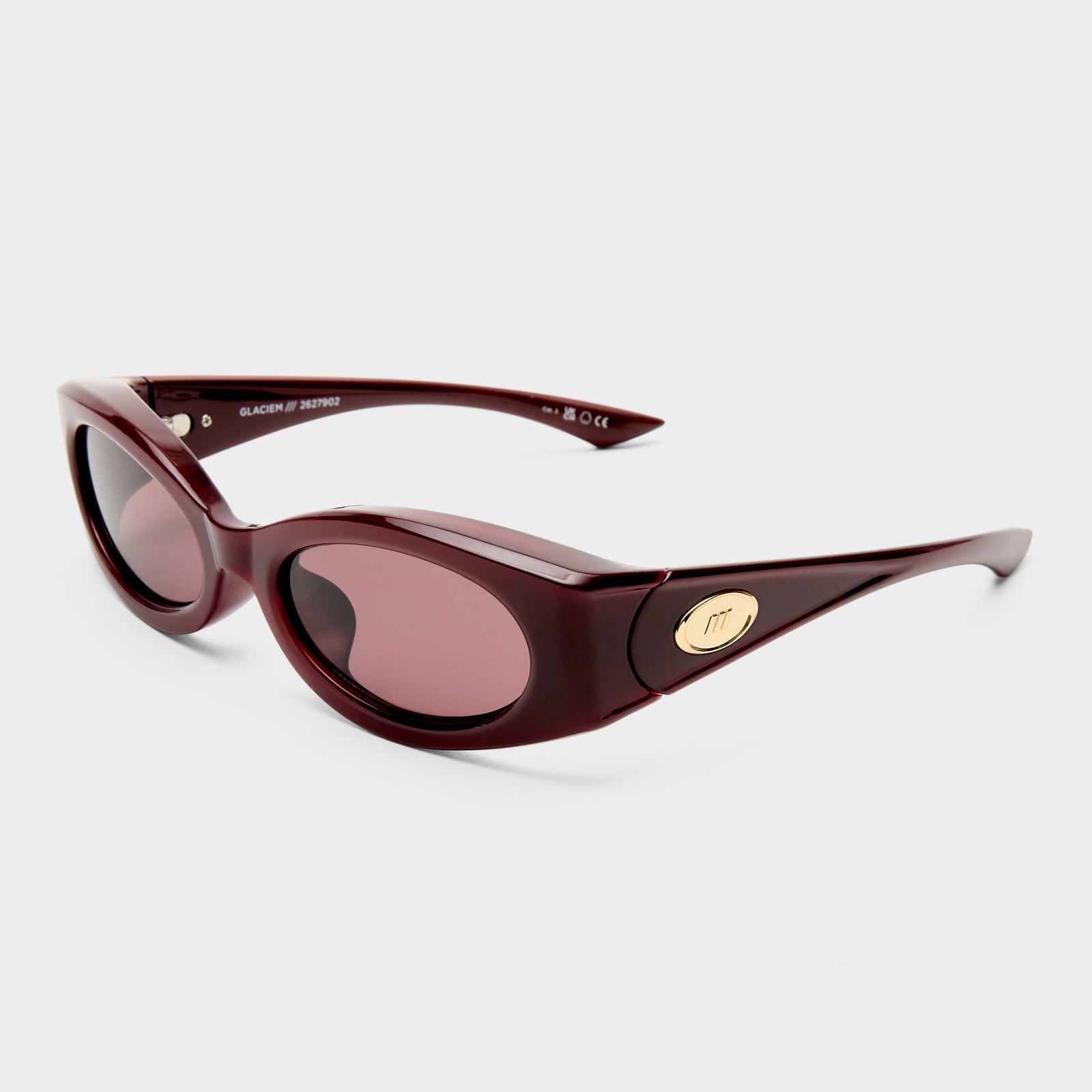 Glaciem Burgundy Uni-Sex Wrap Sunglasses | Le Specs