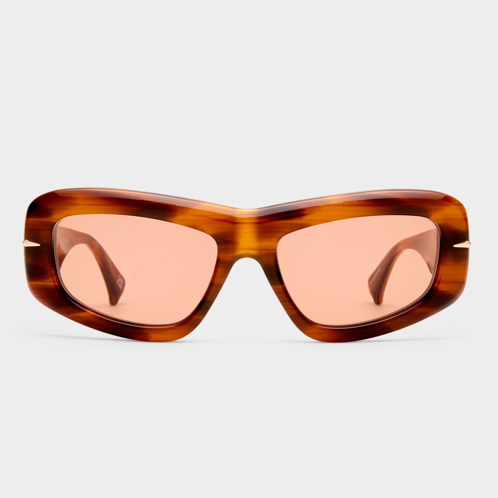 Numero Ocho Teak Female Shield Sunglasses | Le Specs