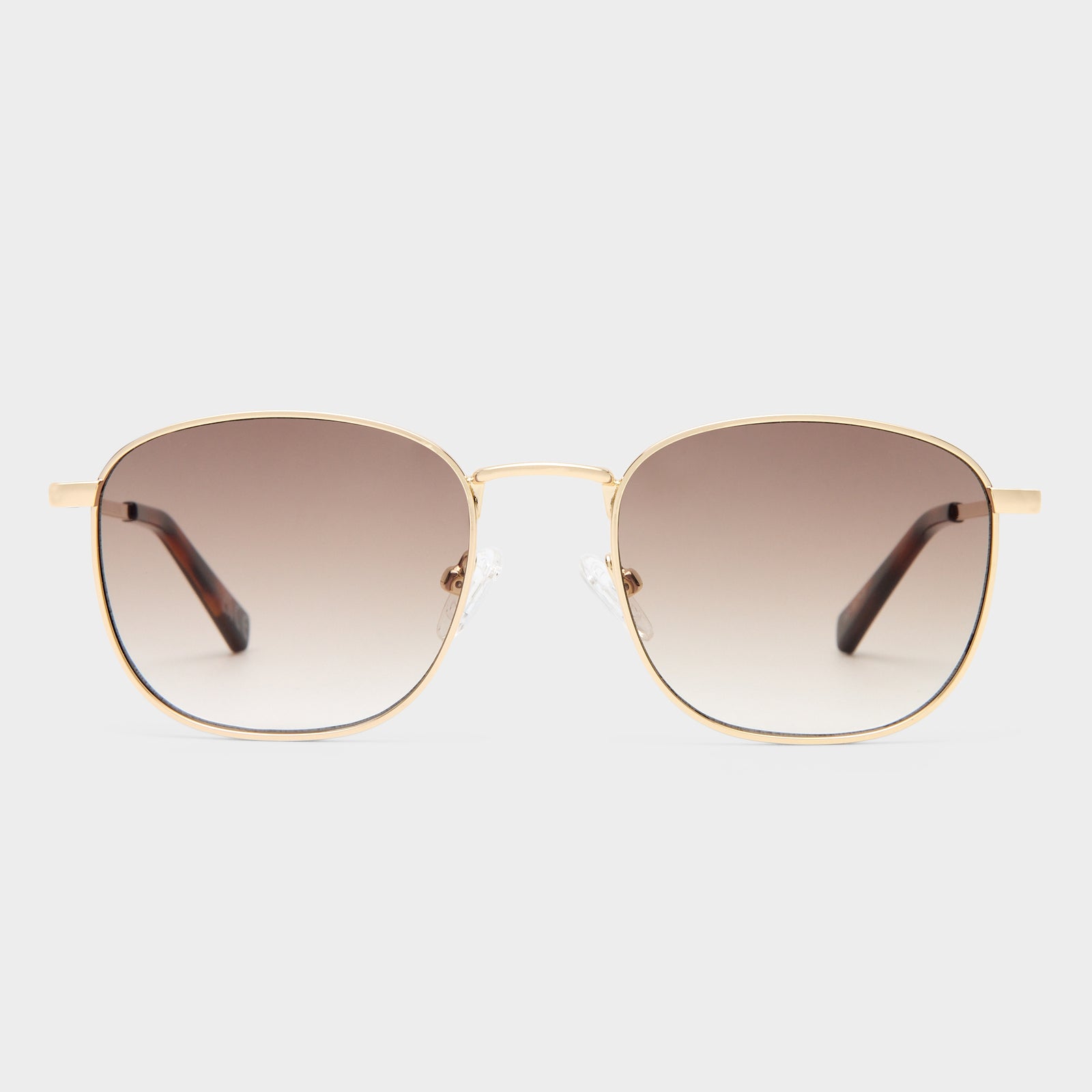 Neptune Deux Gold Uni-Sex Square Sunglasses | Le Specs