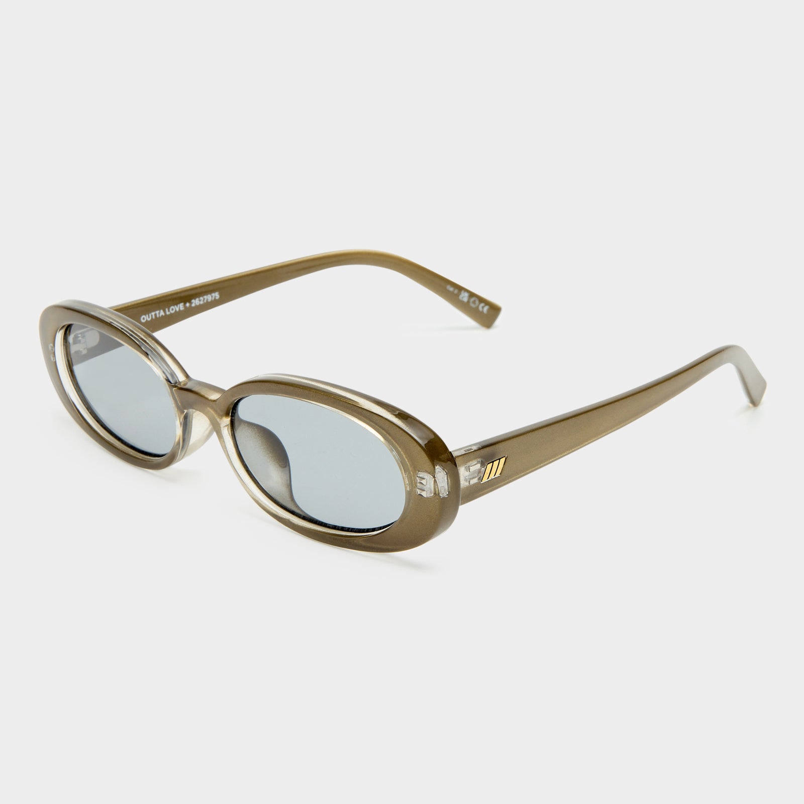 Outta Love + Olive Pearl Female Oval Sunglasses | Le Specs