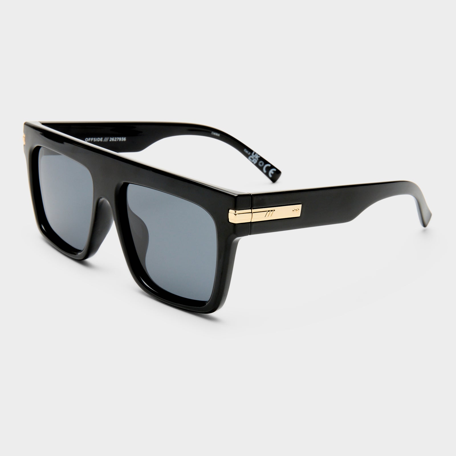 Offside + Black Female Shield Sunglasses | Le Specs