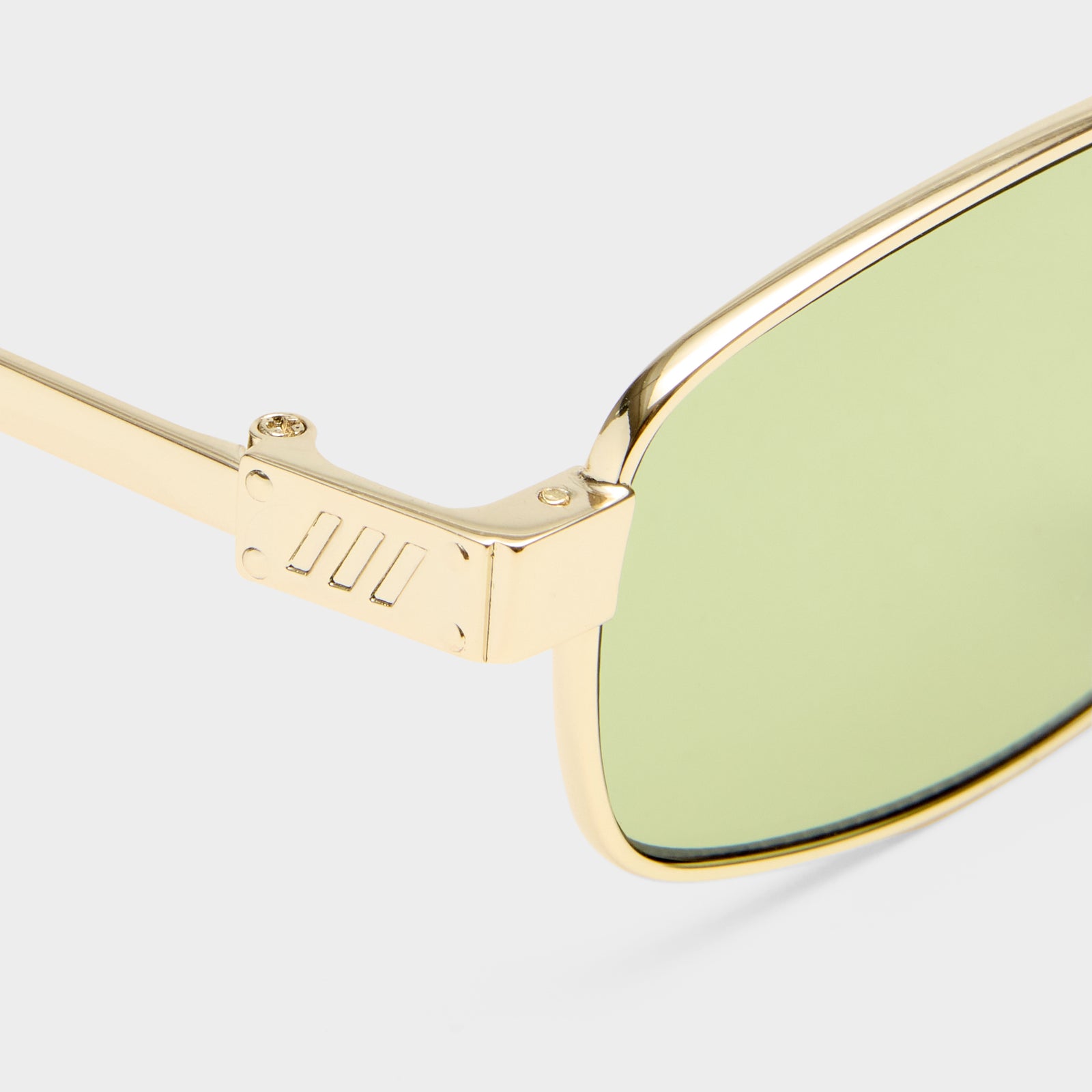 Torrid Gold Uni-Sex Rectangle Sunglasses | Le Specs
