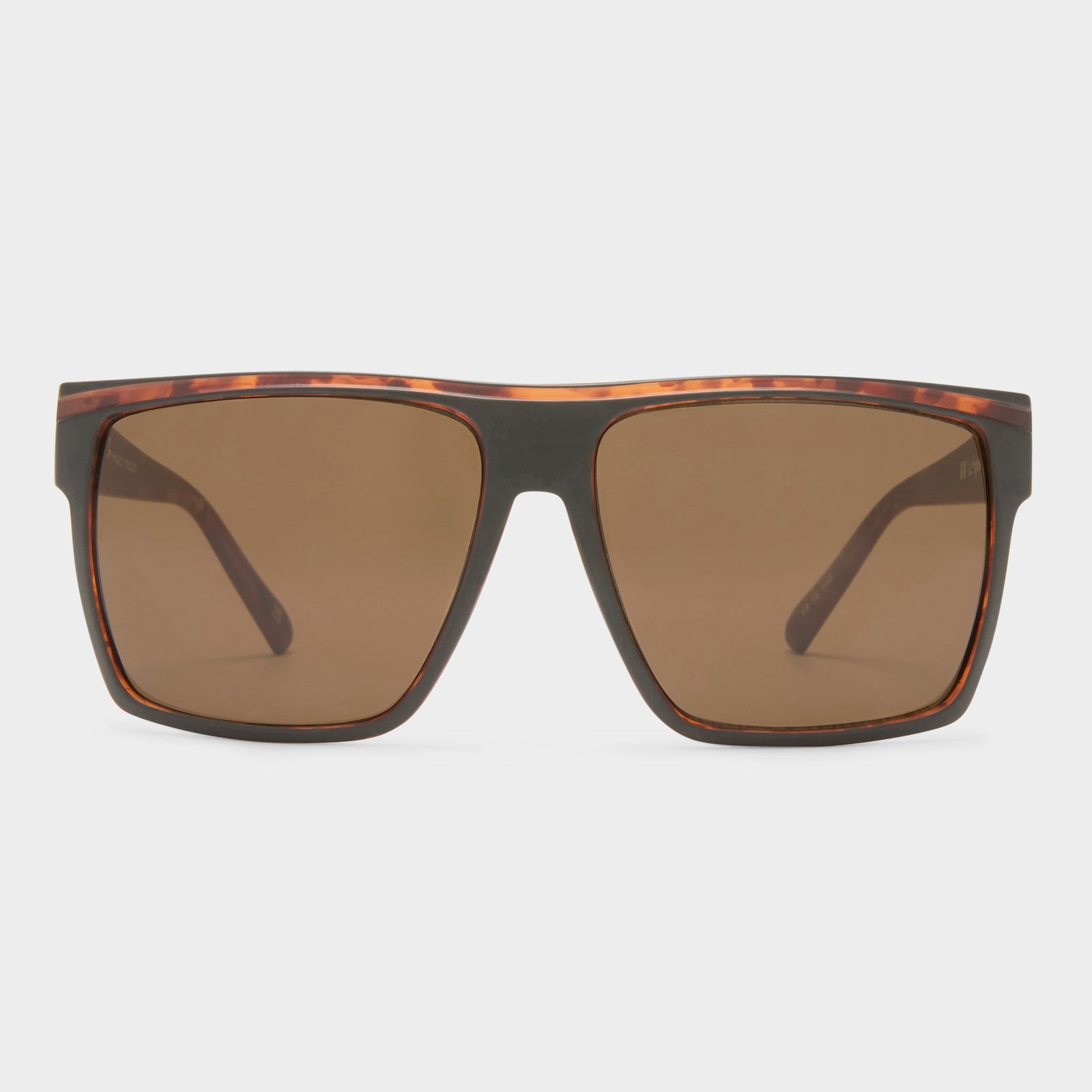 Dirty Magic Matte Black Tort Male D-Frame Sunglasses | Le Specs