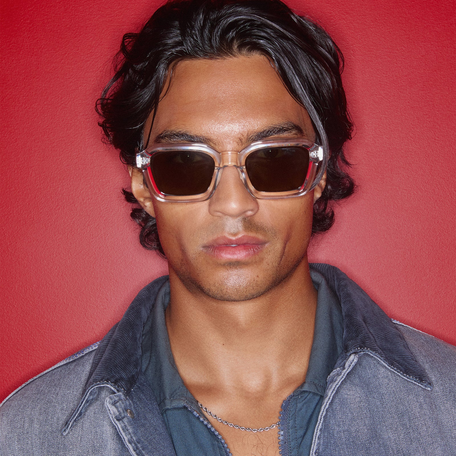 Impossible Clear Uni-Sex Square Sunglasses | Le Specs