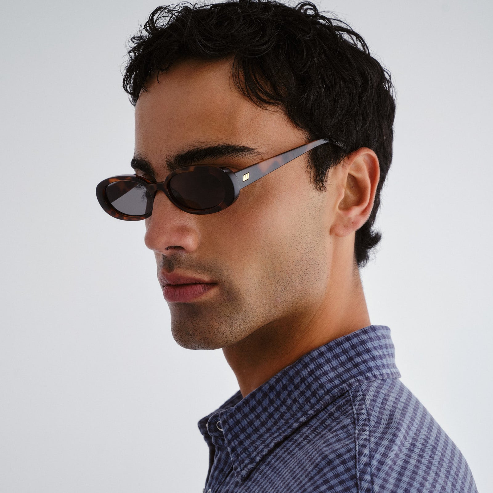 Outta Love Tort Uni-Sex Oval Sunglasses | Le Specs