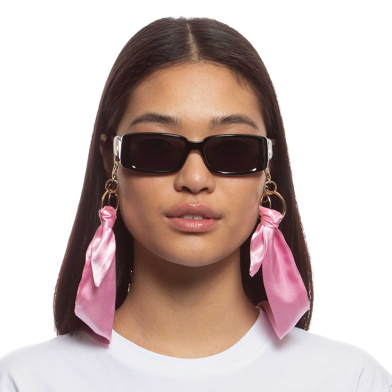 Y2k Scarf Chain Pastel Pink Female Unspecified Accessories | Le Specs