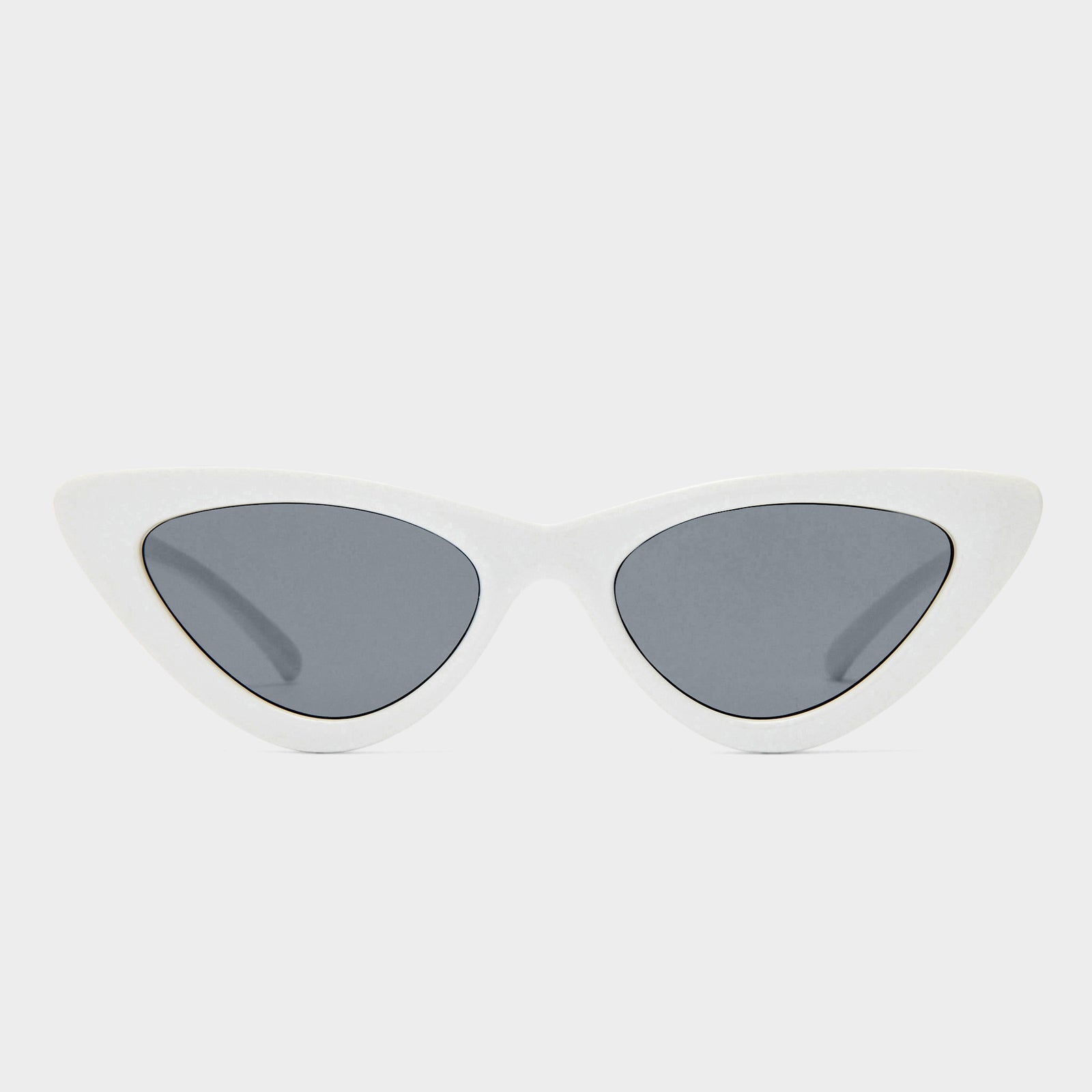 The Last Lolita White Female Cat-Eye Sunglasses | Le Specs