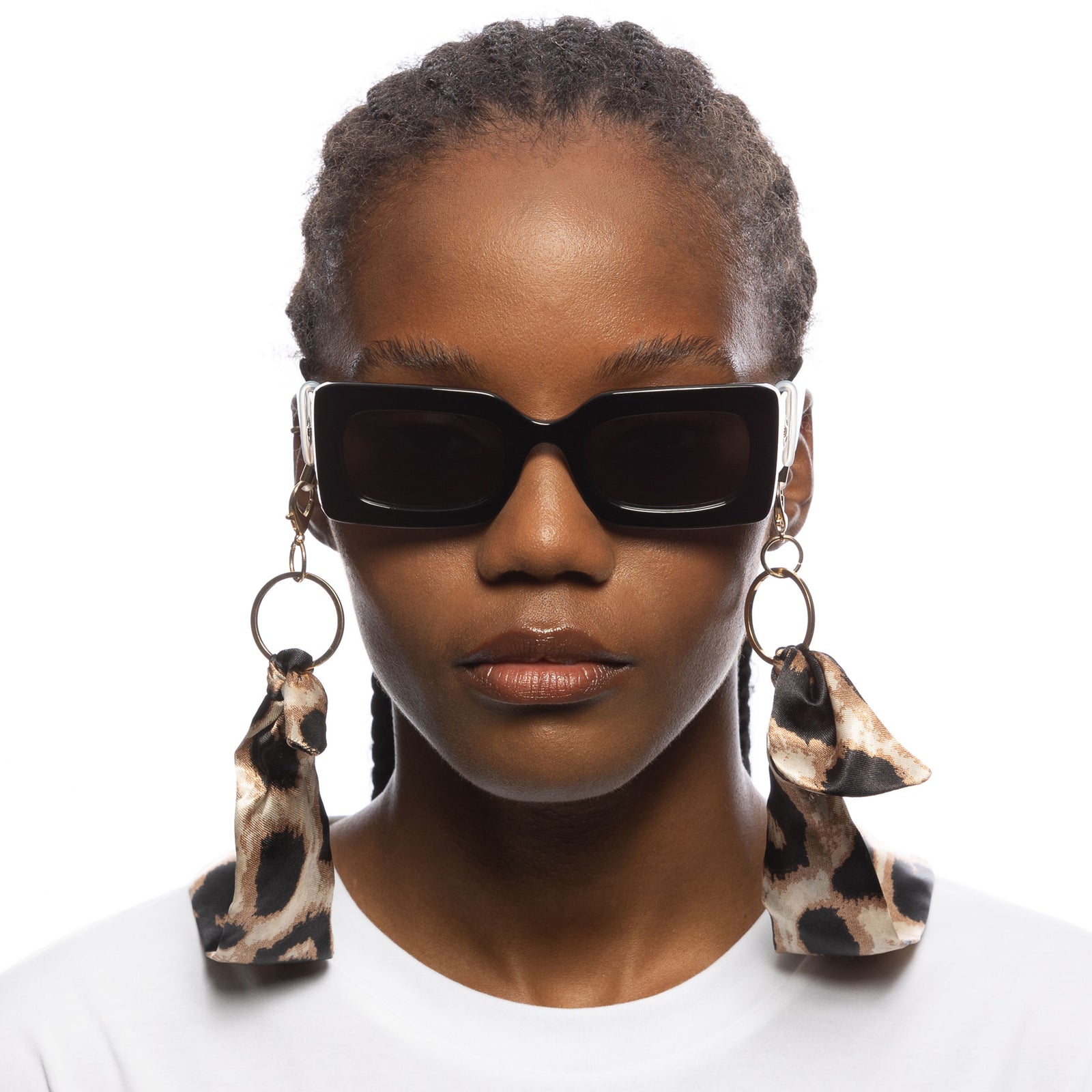 Y2k Scarf Chain Leopard Female Accessories Accessories | Le Specs
