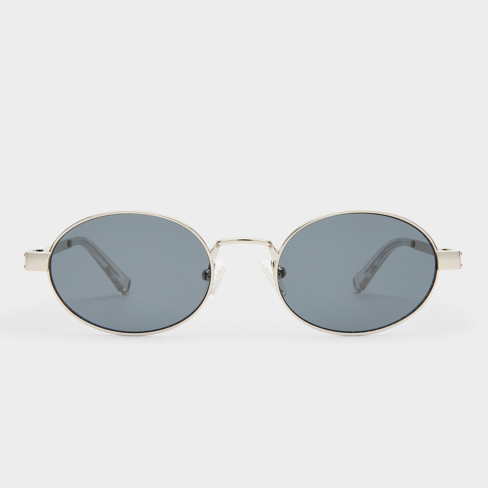 Poseidon Deux Silver Female Round Sunglasses | Le Specs