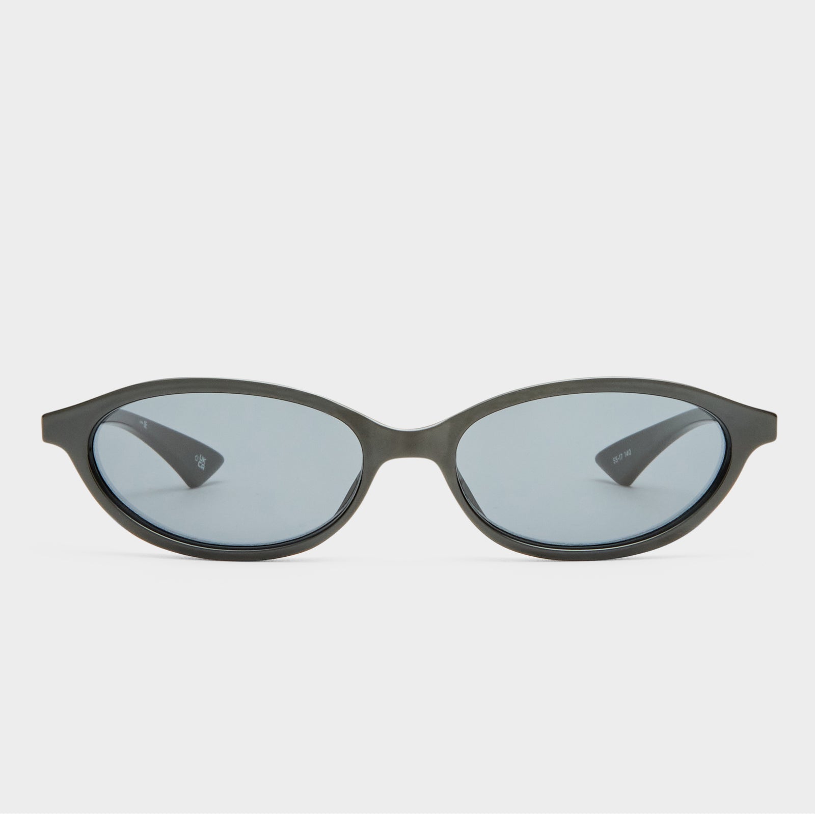 Duskfall Black Female Oval Sunglasses | Le Specs