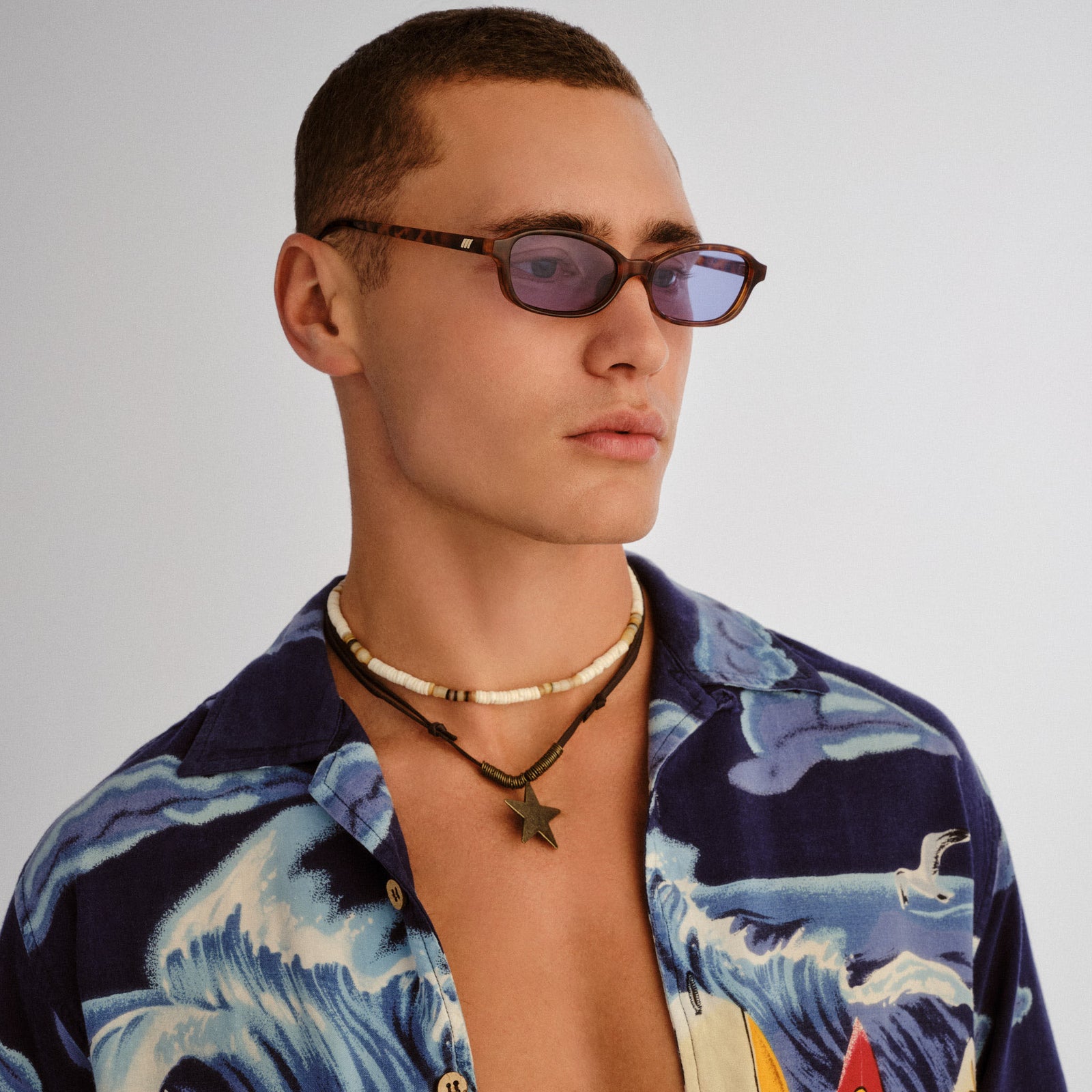 Honey Pot Amber Tort Female Rectangle Sunglasses | Le Specs