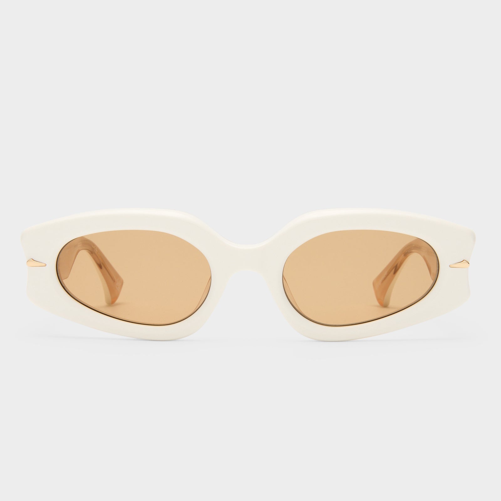 Lunar Ecru Female Oval Sunglasses | Le Specs