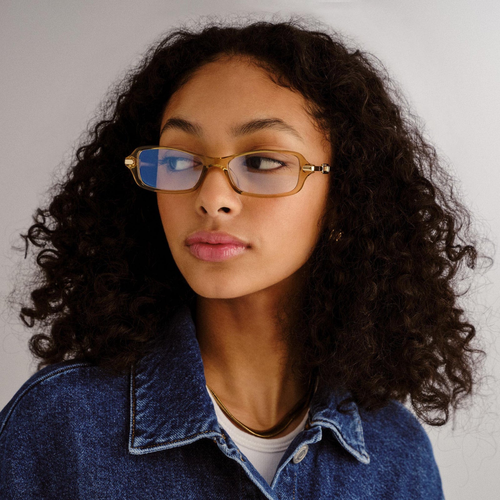 Bamboozler Whiskey Female Rectangle Blue Light | Le Specs
