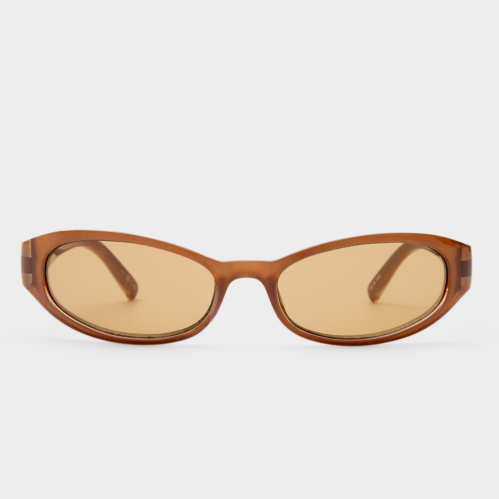 Popalicious + Pearl Caramel Female Oval Sunglasses | Le Specs