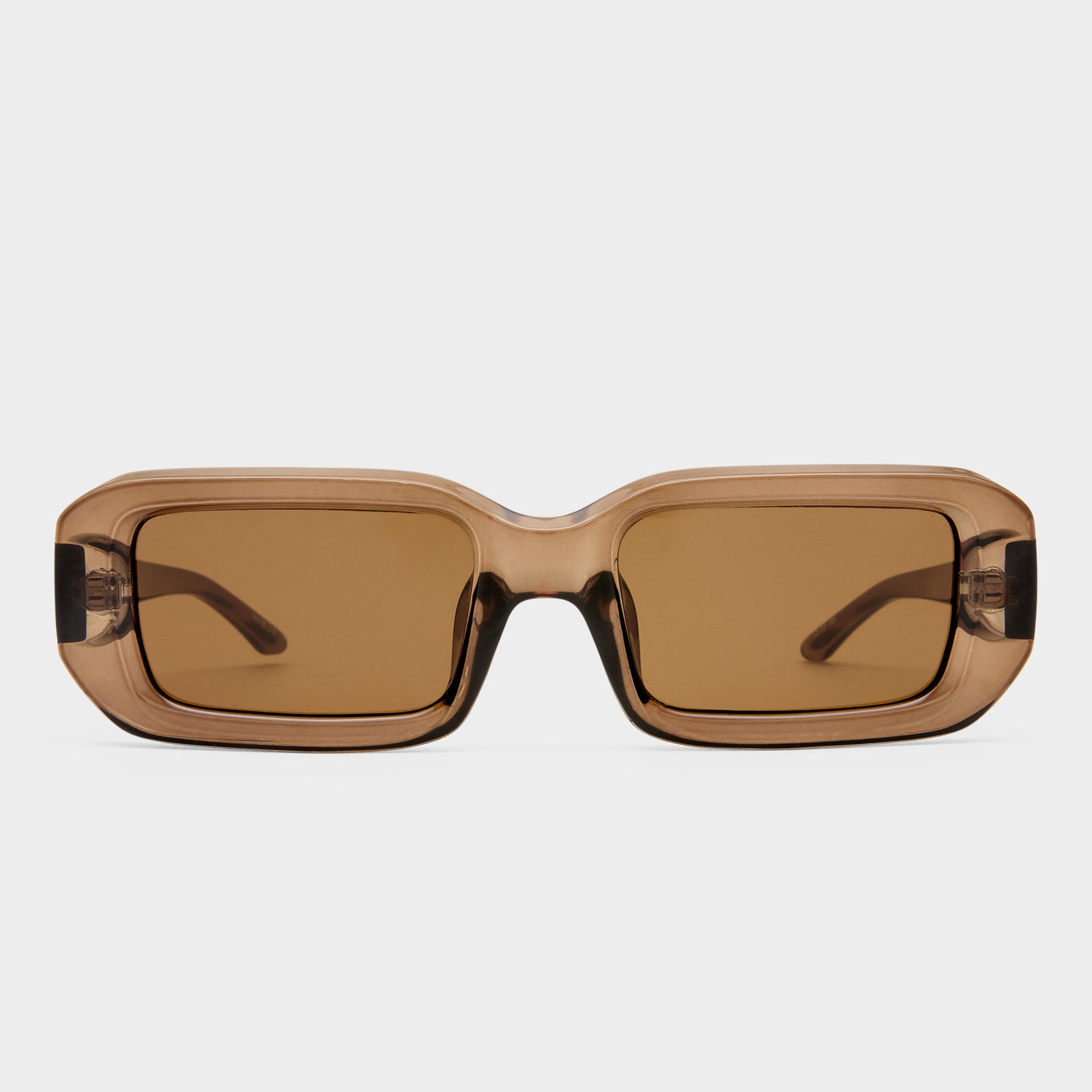 Blackpool Cocoa Uni-Sex Rectangle Sunglasses | Le Specs