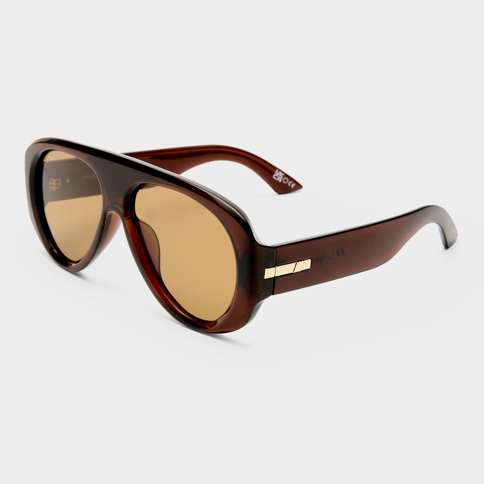 Dream Boat Cocoa Uni-Sex Aviator Sunglasses | Le Specs
