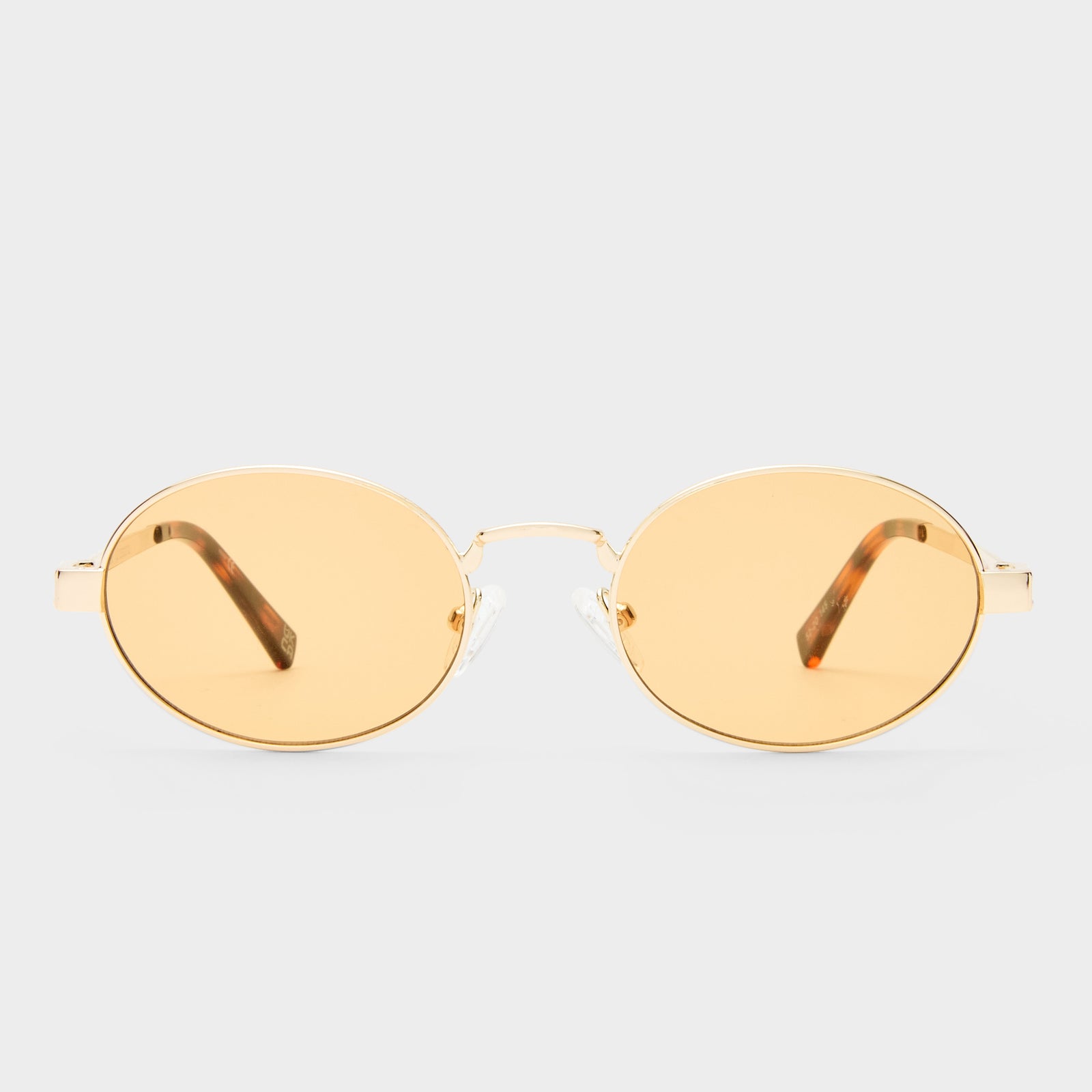 Poseidon Deux Gold Uni-Sex Oval Sunglasses | Le Specs