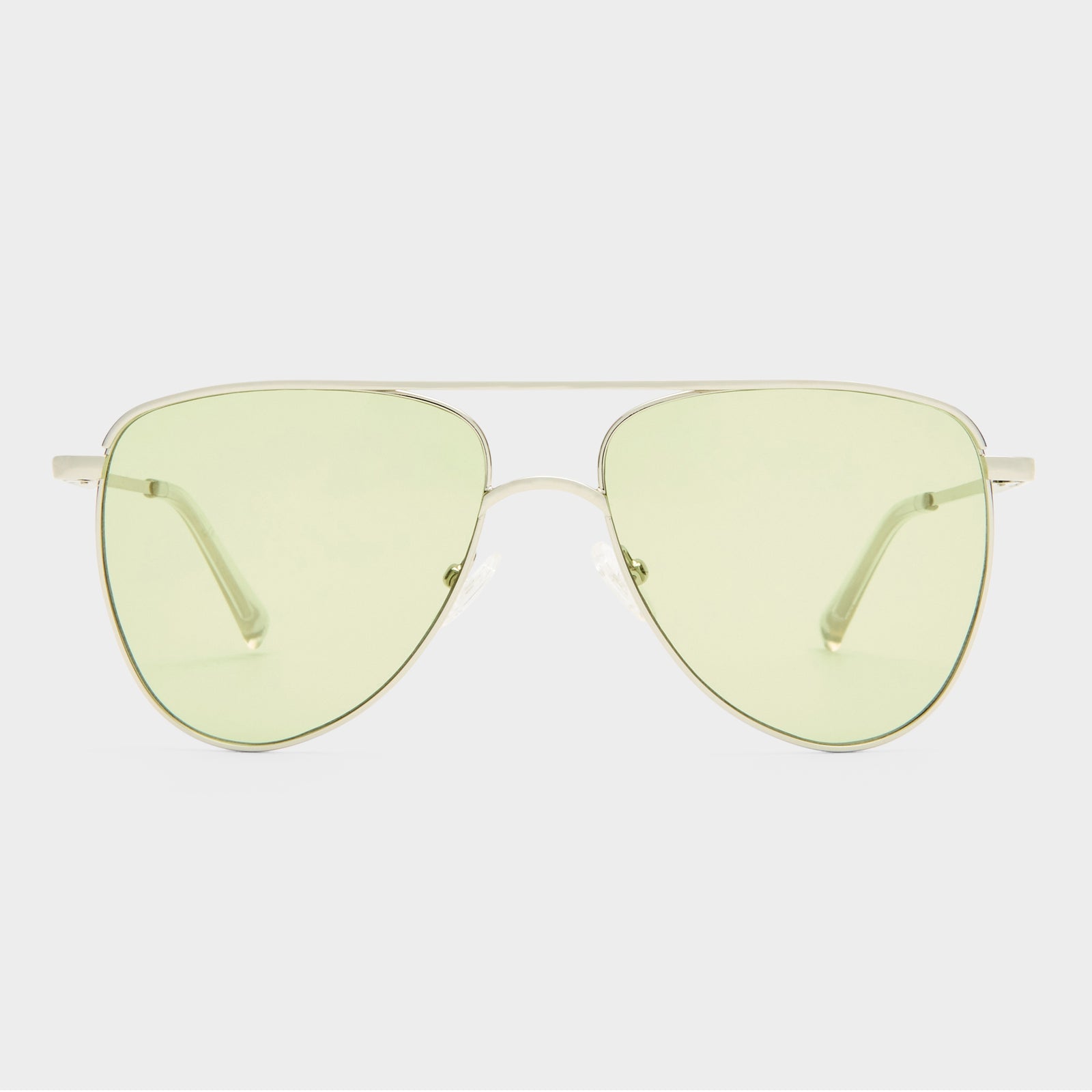 The Duke Silver Uni-Sex Aviator Sunglasses | Le Specs