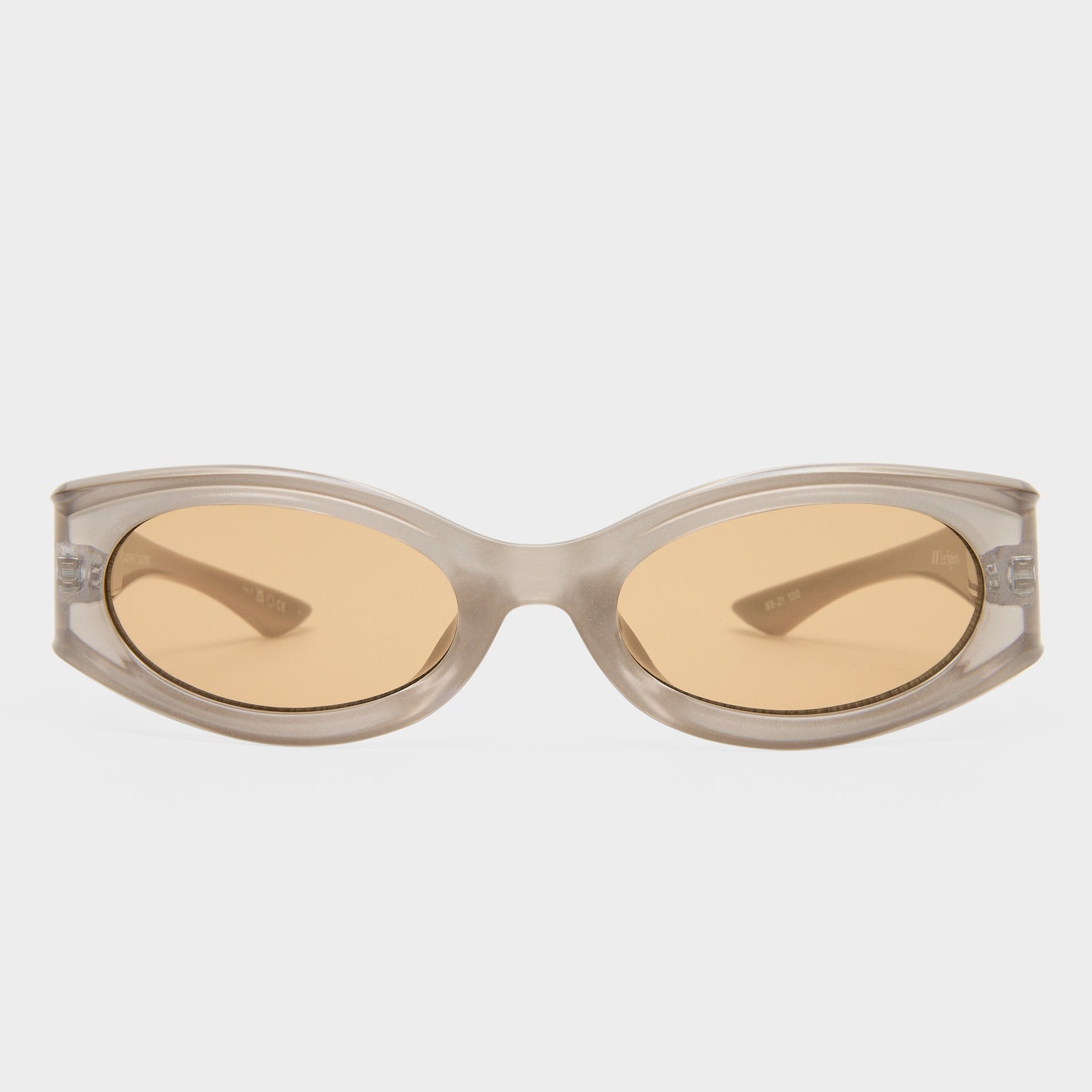 Glaciem Pearl Sandstone Uni-Sex Wrap Sunglasses | Le Specs