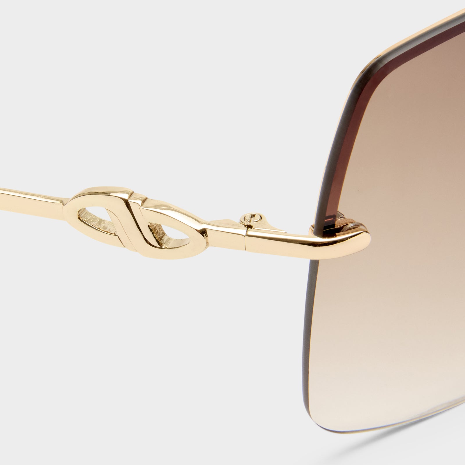 Parallel Universe Gold Female Shield Sunglasses | Le Specs