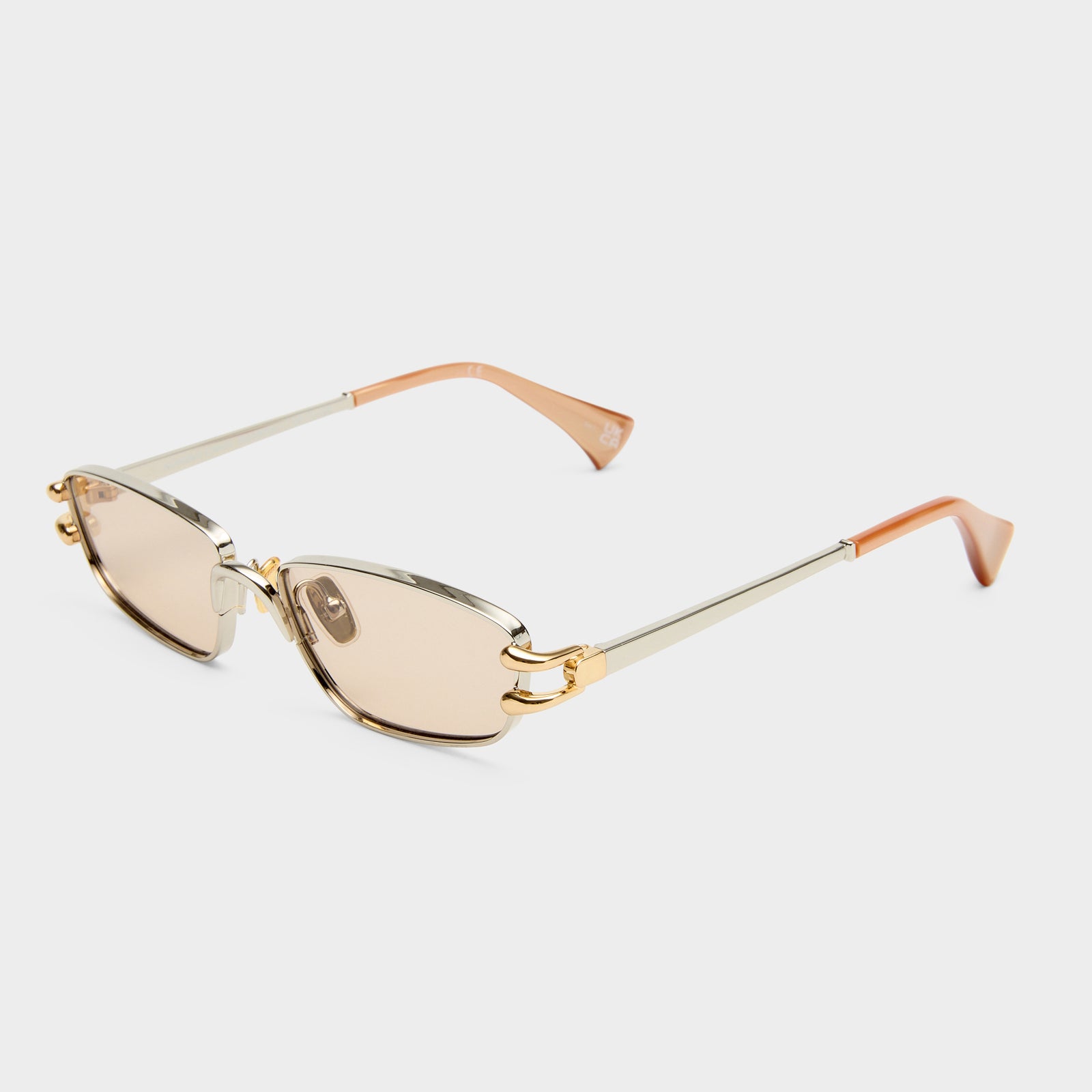 Numero Cinco Bright Silver Female Rectangle Sunglasses | Le Specs