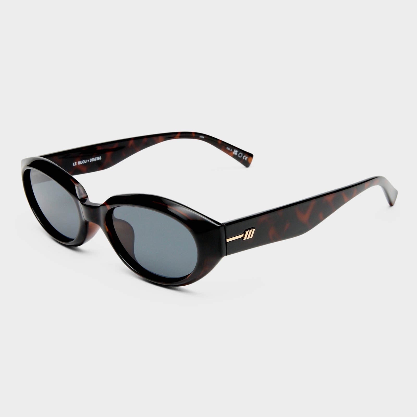 Le Bijou + Dark Tort Uni-Sex Oval Sunglasses | Le Specs