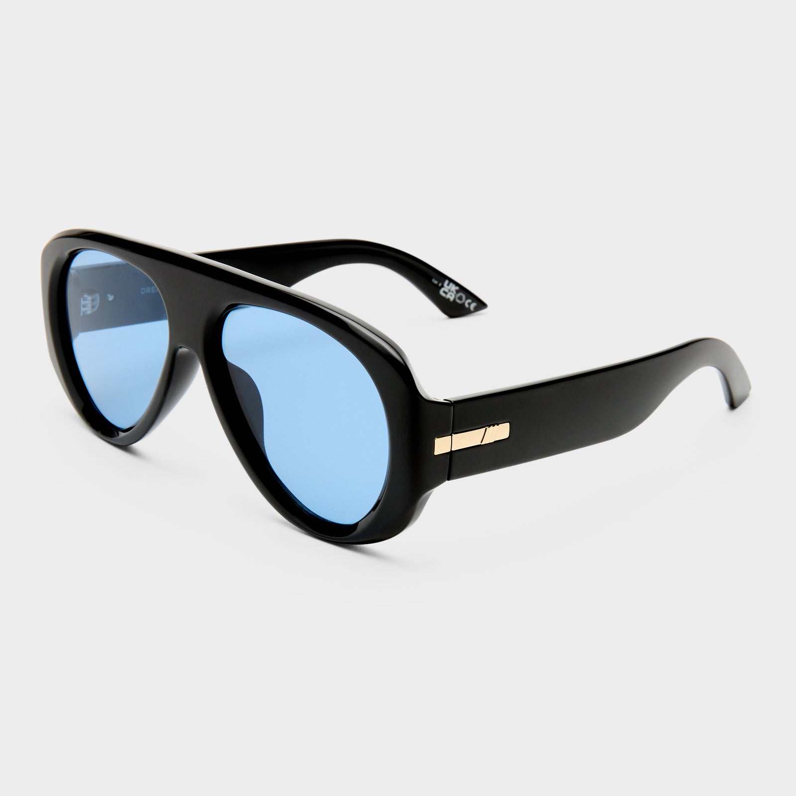 Dream Boat Black Uni-Sex Aviator Sunglasses | Le Specs