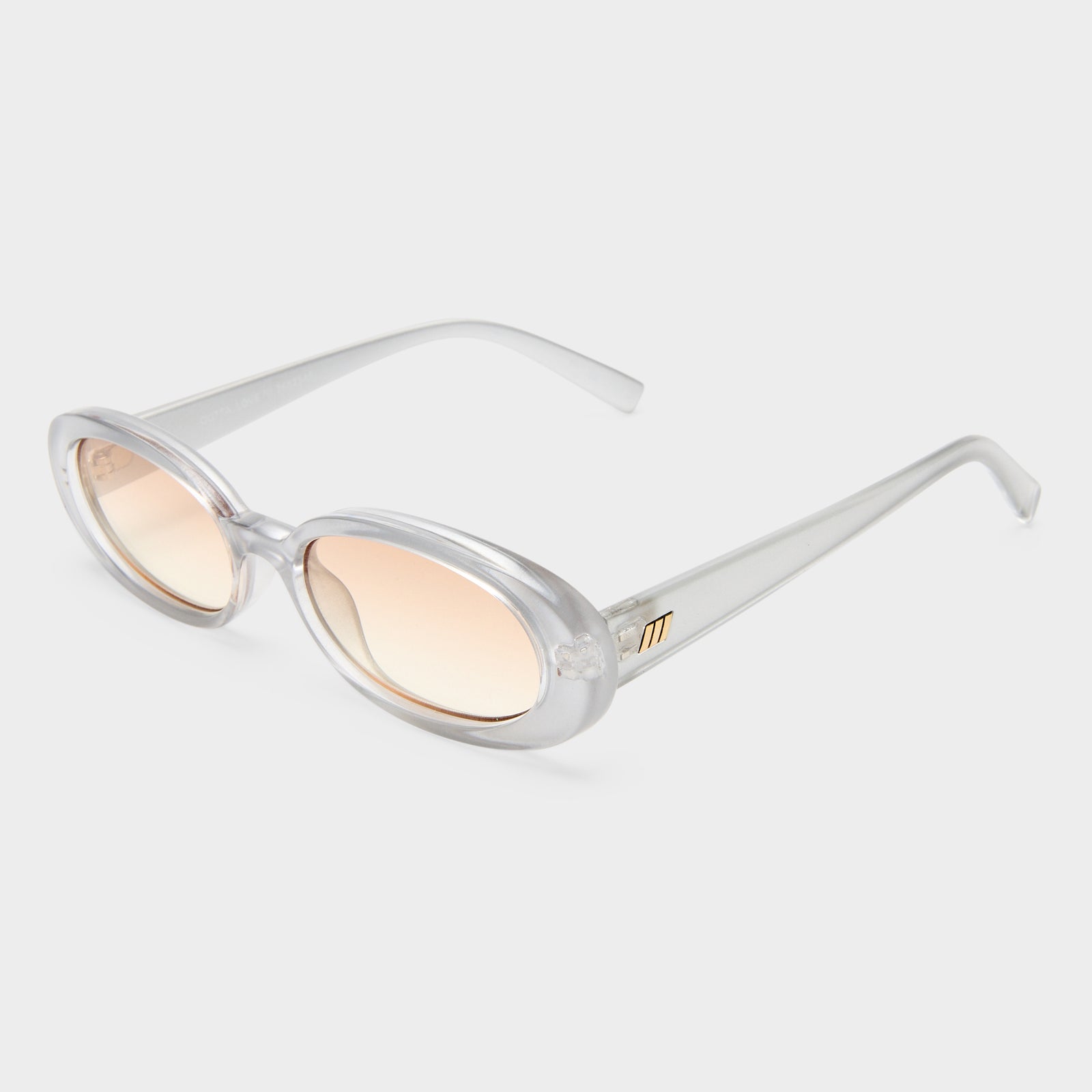 Outta Love Silver Pearl Female Oval Sunglasses | Le Specs