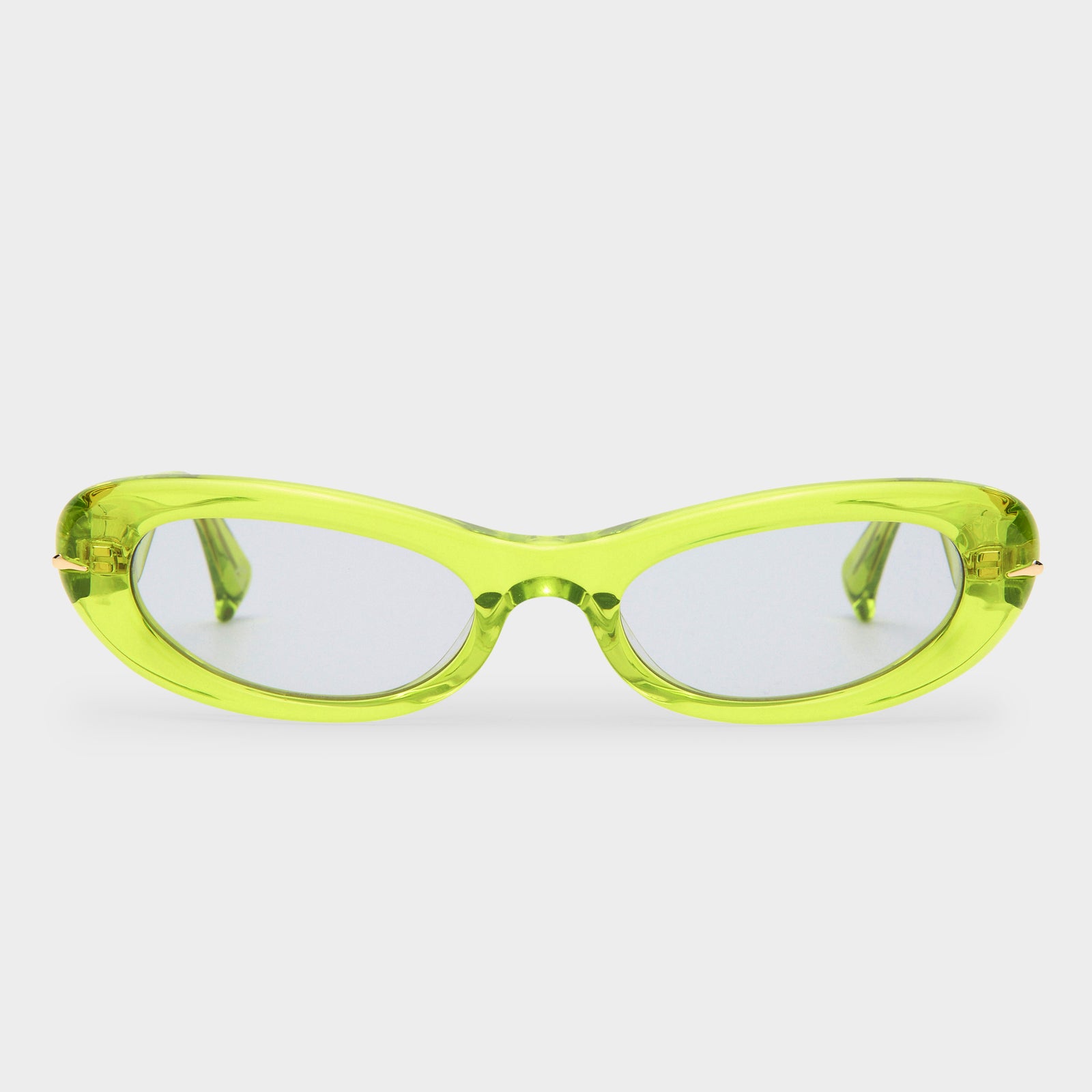 Numero Uno Citron Female Oval Sunglasses | Le Specs